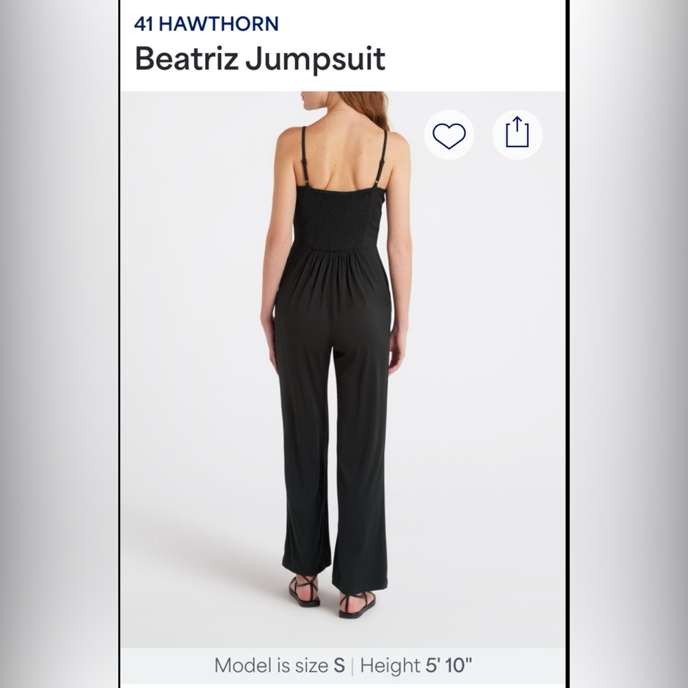 41 Hawthorn Beatriz  Black Jumpsuit - Picture 2 of 8